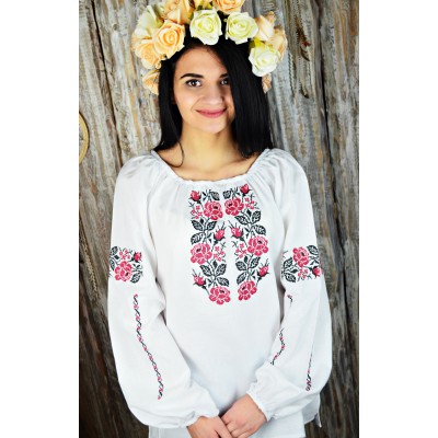 Embroidered blouse "Wild Roses"